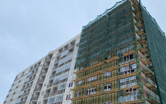 Завершаются работы по устройству вентилируемого фасада