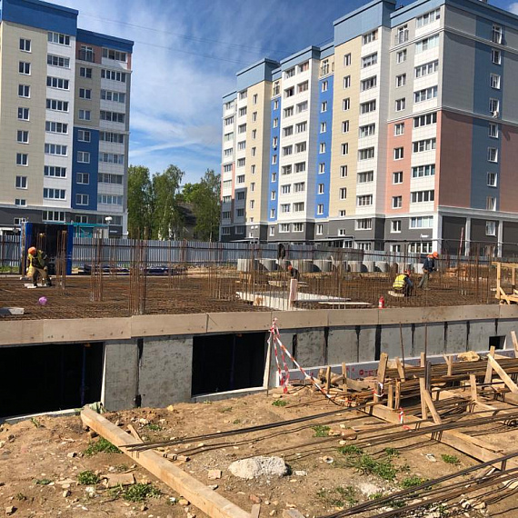 Закончено возведение цокольного этажа